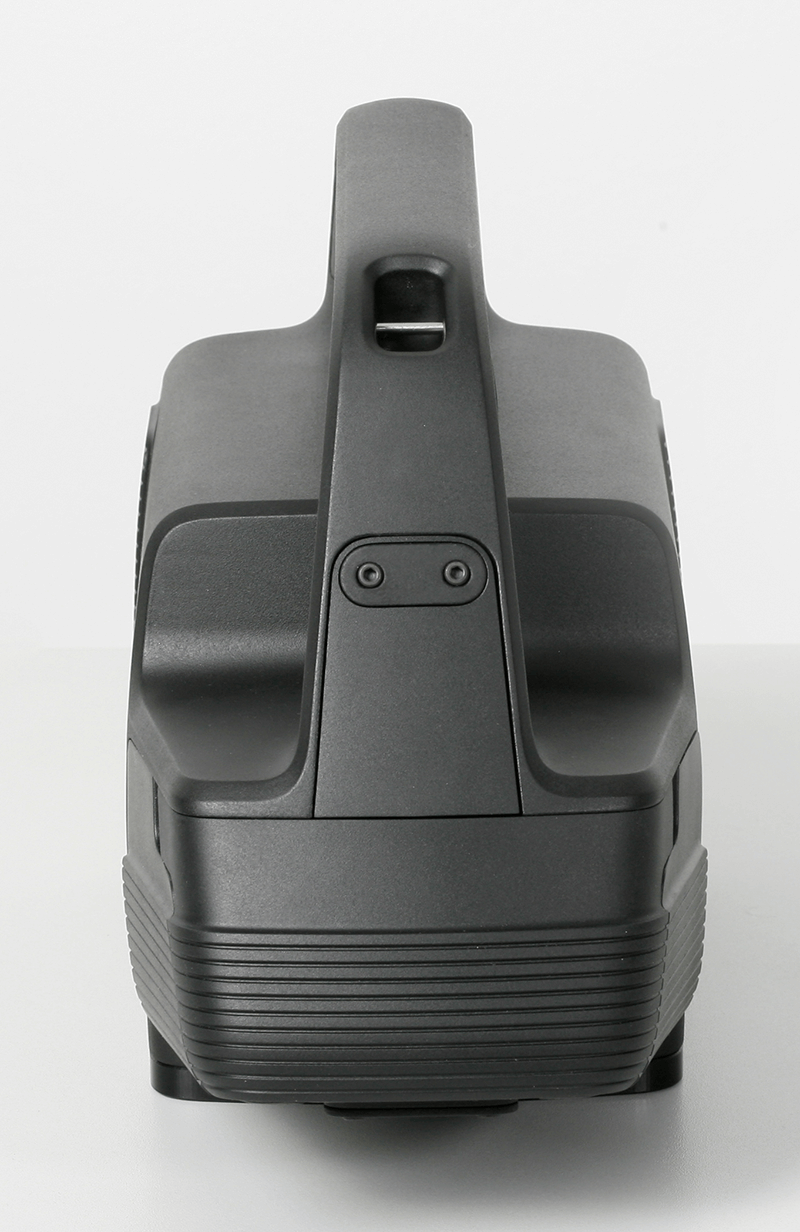 Front view of the black measuring device LiPAD®-100 by LITEF photographed in the front view.